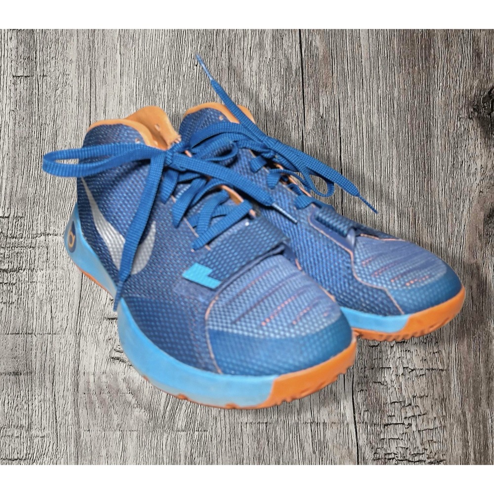 KD TREY 5 III BASKETBALL SHOES MENS SIZE 8 BLUE ORANGE (749377-404)